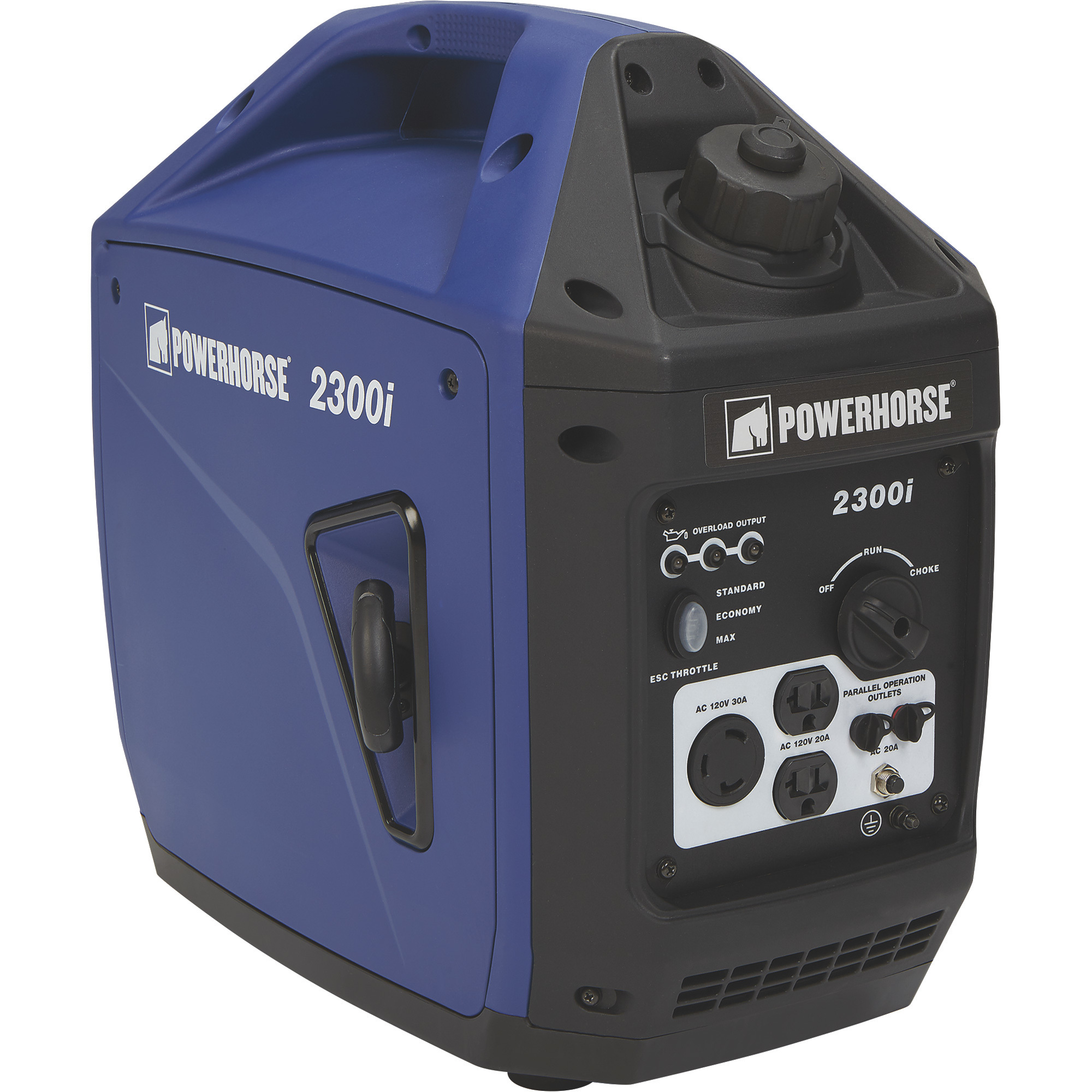 Powerhorse Portable Inverter Generator, 2300 Surge Watts, 1800 Rated Watts, 80cc, 120V